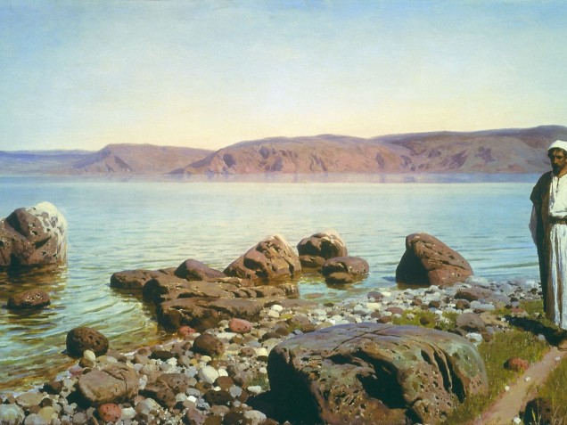 Василий Дмитриевич Поленов «На Тивериадском (Генисаретском) озере». Холст, масло. 1888 г.