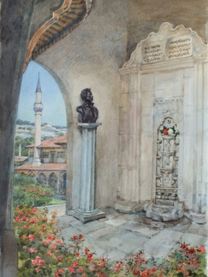«Бахчисарай». Бумага, акварель. 2018 г.