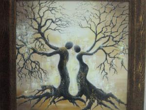 Максименко Людмила. «Объятья». Холст, масло. 2016 г.