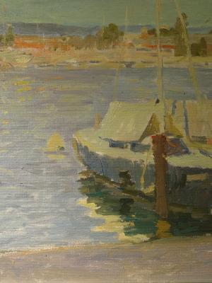 Конопская Гюльшен. «Этюд. Лозанна». Холст на картоне, масло. 2016 г.