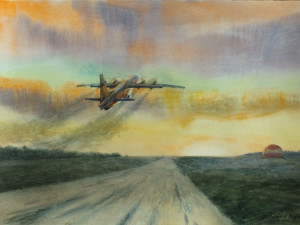 «До свидания». Бумага, акварель. 2019 г.