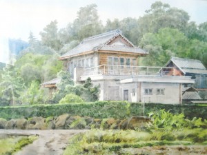 «Япония». Бумага, акварель. 2016 г.