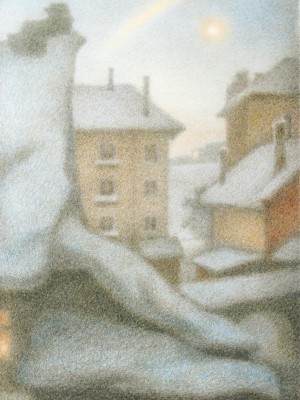 «Скоро рассвет». цветной карандаш. 2013 г.