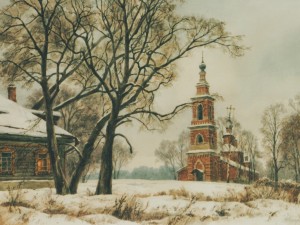 «Февраль». Бумага, акварель. 2008 г.