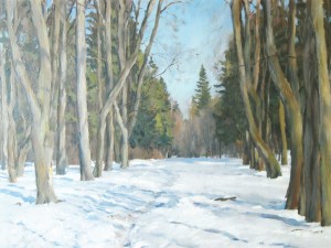 «Красненский парк». Холст, масло. 1977 г.