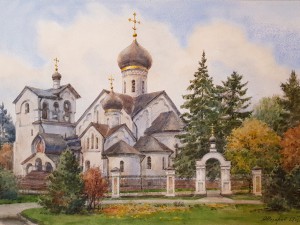 «Храм Живоначальной Троицы». Акварель