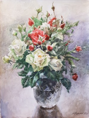 «Розы». Акварель