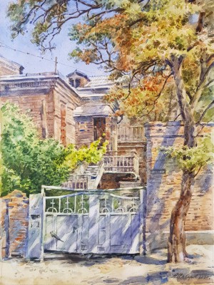  «Старый переулок в Ростове-на-Дону». Акварель