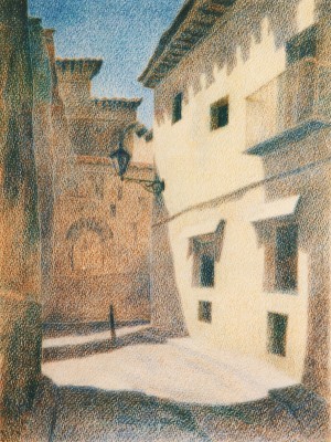 «Толедо». Бумага, цветной карандаш. 1996 г.