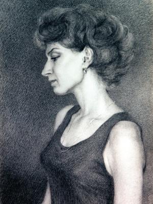 «Алла». Бумага, уголь. 2000 г.