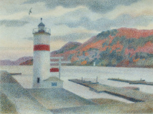 «Куперстоун». Бумага, цветной карандаш. 1994 г.