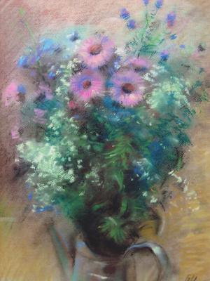 «Букет осени». Бумага, пастель. 2012 г.