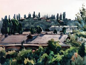 «Донской проезд» (Сочи). Бумага, акварель. 1977 г.