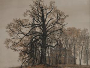  «Ноябрь». Бумага, акварель. 1993 г.