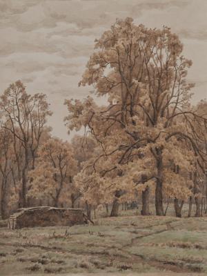 «Сентябрь». Акварель. 1985 г.