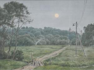 «Июньский вечер». Акварель. 2002 г.