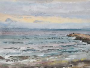 «Неспокойное море». Акварель. 2008 г.