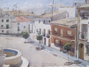 «Испанская деревня Торрехонсильо-дель-Рей». Акварель. 1996 г.