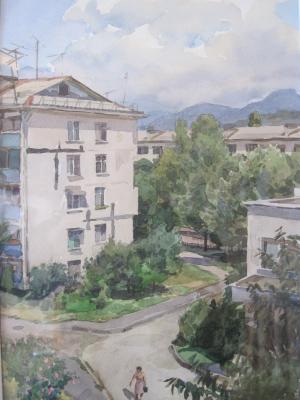«Улочка Адлера». Акварель. 1999 г.
