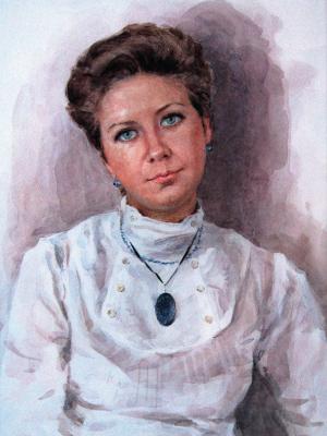 «Леночка». Бумага, акварель. 2007 г.