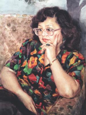 «Надя Горленкова». Бумага, акварель. 1992 г.