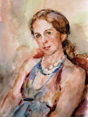 «Женский портрет». Бумага, акварель. 2011 г.