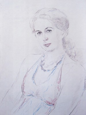 «Женский портрет». Цветной карандаш. 2011 г.