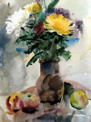 «Цветочный натюрморт». Бумага, акварель. 2008 г.