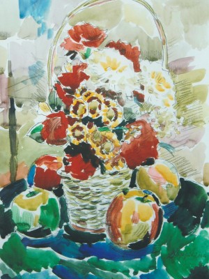 «Учебное задание». Бумага, акварель. 2010 г.