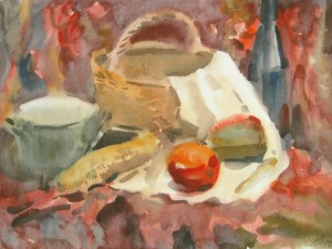 «Натюрморт». Бумага, акварель. 2013 г.