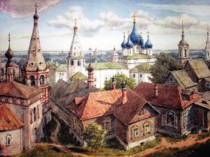 «Суздаль». Бумага, акварель. 2011 г.