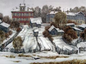 «Троицкий Шанхай». Бумага, акварель. 2013 г.